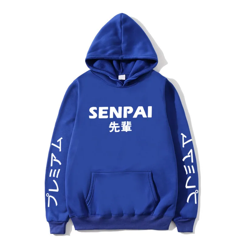 Горячая Распродажа модная Японская уличная толстовка с капюшоном SENPAI несколько