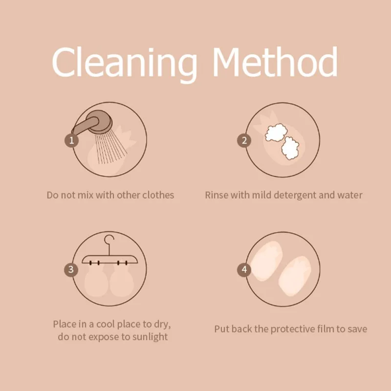 Стикер с заячьими ушками противоскользящий невидимый бюстгальтер застежкой