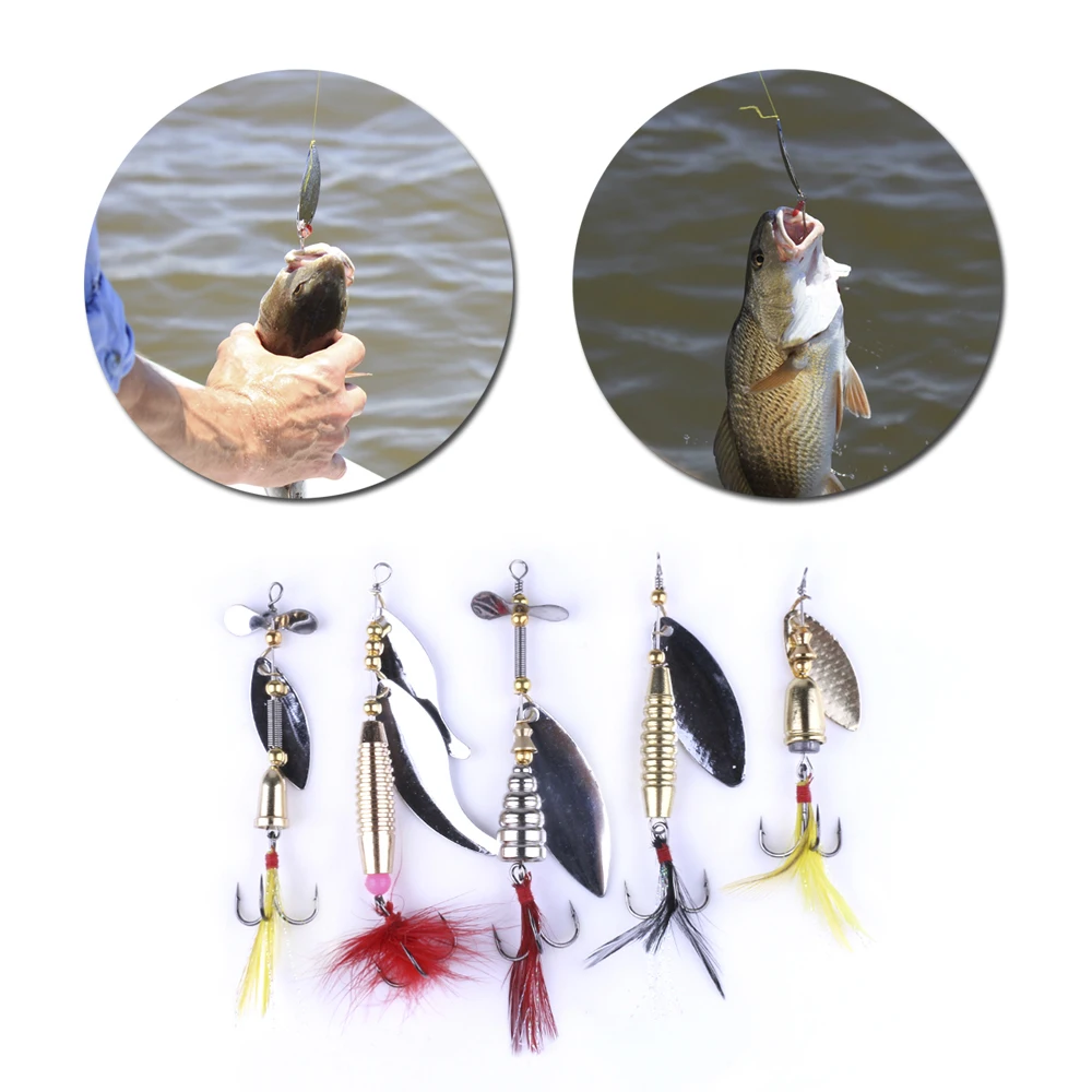 5 шт. блесна металлическая для рыбалки спиннинговая приманка снасти жесткий