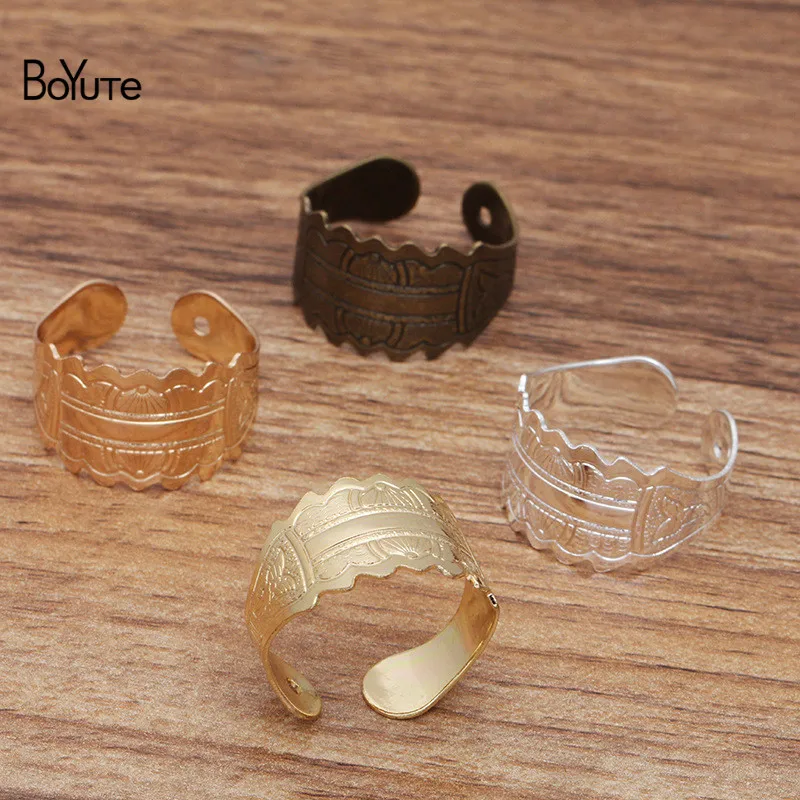 BoYuTe выполненный на заказ (200 шт./лот) металлический латунный цветок резное