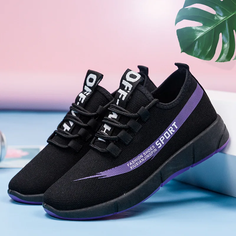 

Sneakers For Women With Free Shipping Lace-up Girl's Casual Lightweight Boat Shoes Flat Shoes Soft Soles Tennis Shoes RE