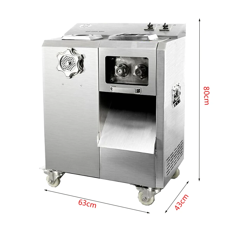Хит продаж коммерческая 2 моторная овощерезка для мяса вертикальная мясорубка