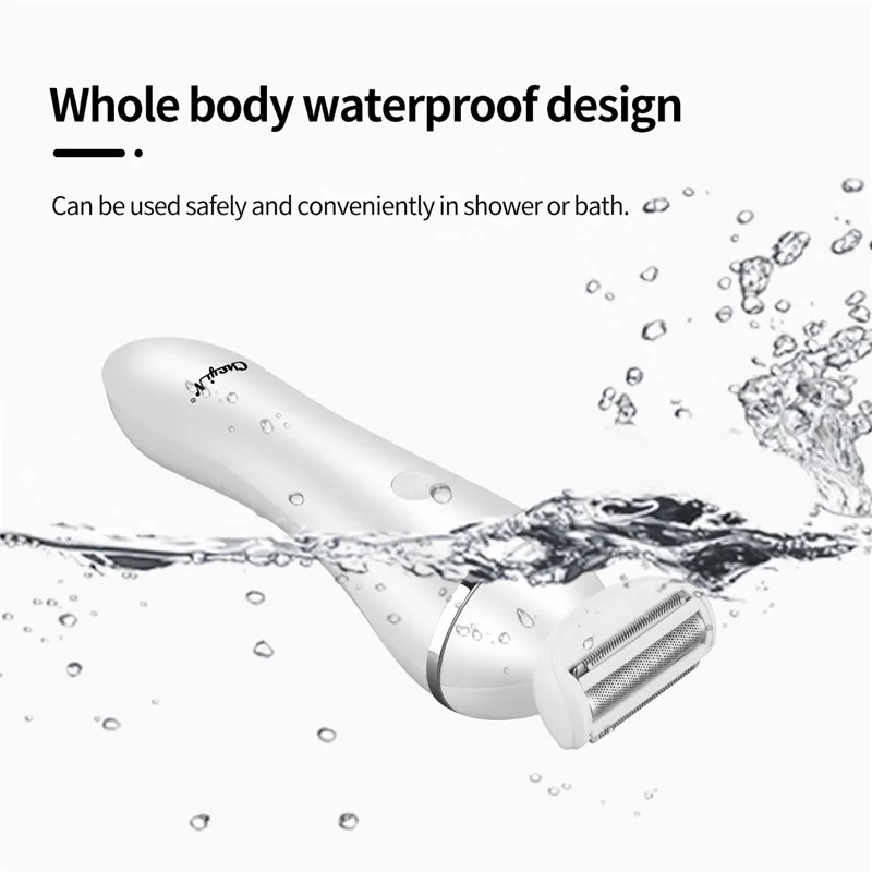 Precio CkeyiN-recortador De Bikini Eléctrico Para Mujer, Depiladora Facial Impermeable Para Mujer, Afeitadora Indolora
