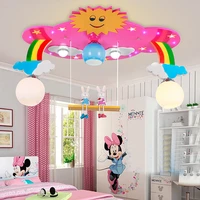 led ceiling lights eye protection energy saving boys and girls bedroom room lights amusement park rainbow light fixtures