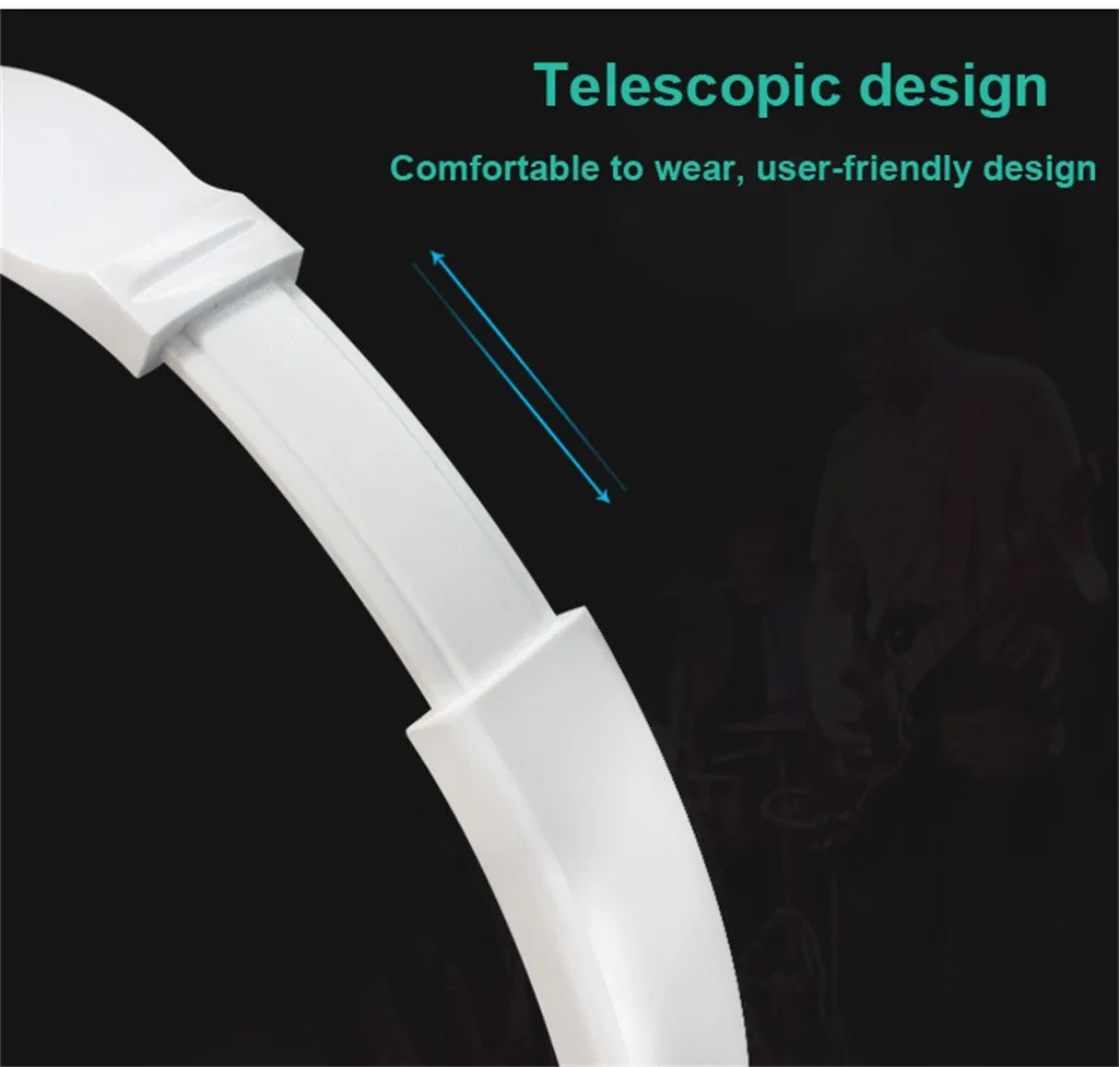 Наушники для диджеев 2022 года с проводом и микрофоном студийного уровня "Professional Studio Pro DJ Headphones With Microphone Over Ear HiFi Monitor Music Headset Earphone For Phone PC".