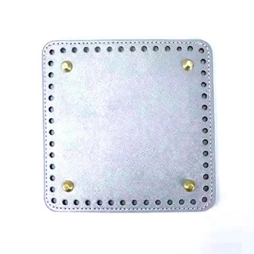 

Rectangular Pattern Diy Woven Bag Bottom Hand Woven Bag Accessories High Quality Leather Bag Bottom Bag Base Plate Square 15cm