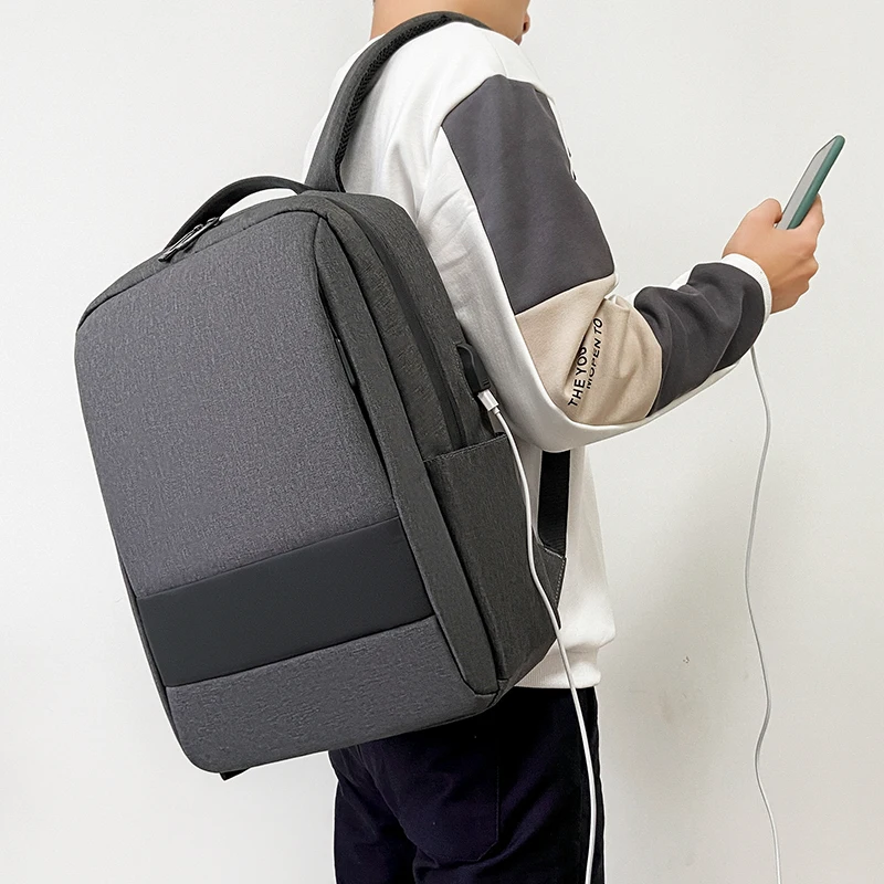 

Men's Backpack Casual Business USB Charge Computer Laptop Backpacks Large Capacity Anti-theft Waterproof Schoolbag Bag For Male