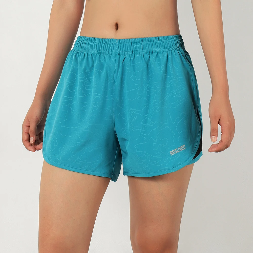 Профессиональные летние женские шорты для бега 2 в 1 спортивные марафона фитнеса