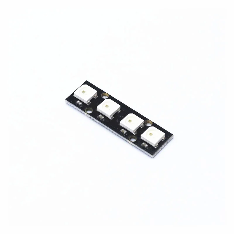 Мини светодиодная лента с 4 WS2812B RGB 5050 Красочный Светодиодный фонарь 7 в для Arduino