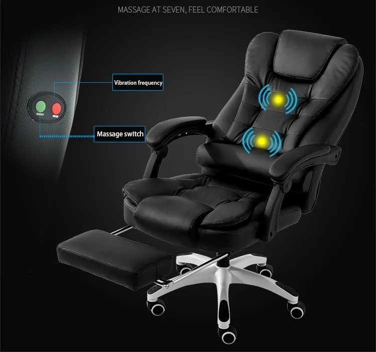 Роскошное качественное M-1 кресло для отдыха дома Poltrona Gaming Silla Gamer, эргономичное кресло из искусственной кожи, массажная офисная мебель, нейлоновые ножки