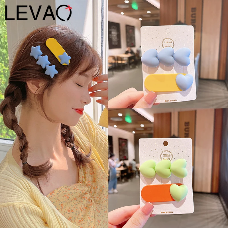 

LEVAO 1 Set Children's Aldult Cute Love Hairpin Star Hairpins Girls Lovely Gift Hair Clips Kids Girl Hair Bands Hair Accessories