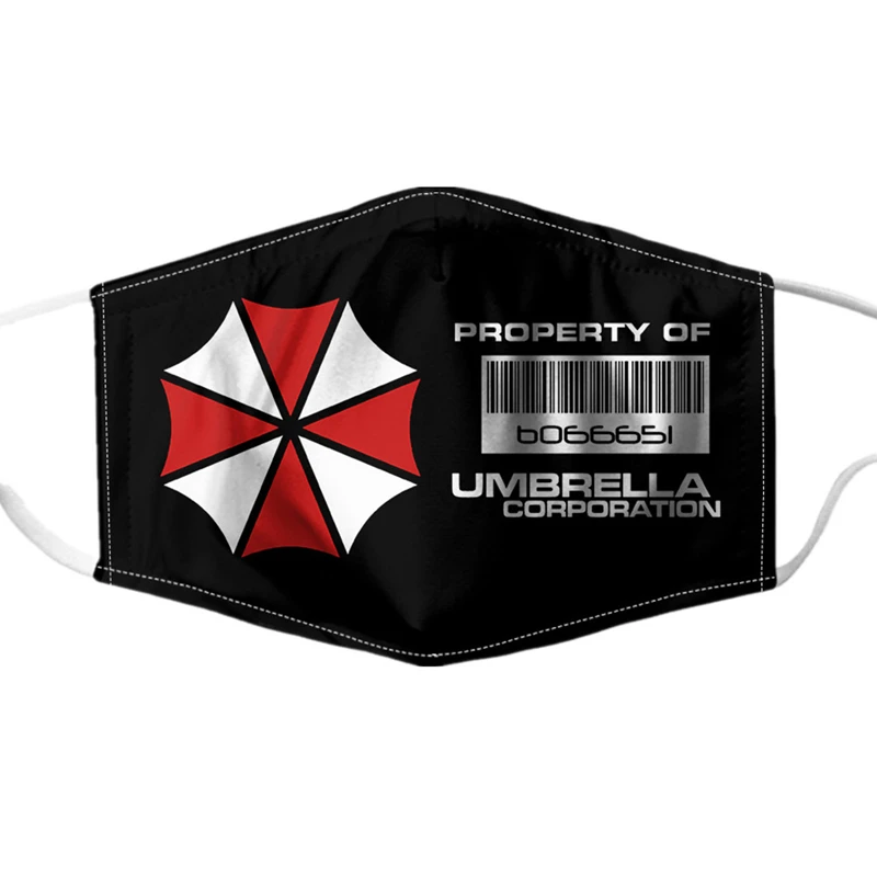Umbrella Corporation Movie Game Cosplay Costume Face Mask Adult Dustproof Washable Unisex Prop Halloween | Тематическая одежда и
