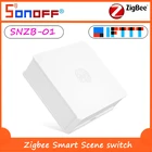 Умный переключатель SONOFF SNZB-01 Zigbee, беспроводной пульт дистанционного управления через приложение eWeLink, 3 модели, сенсорные переключатели, работает с IFTTT ZBBridge