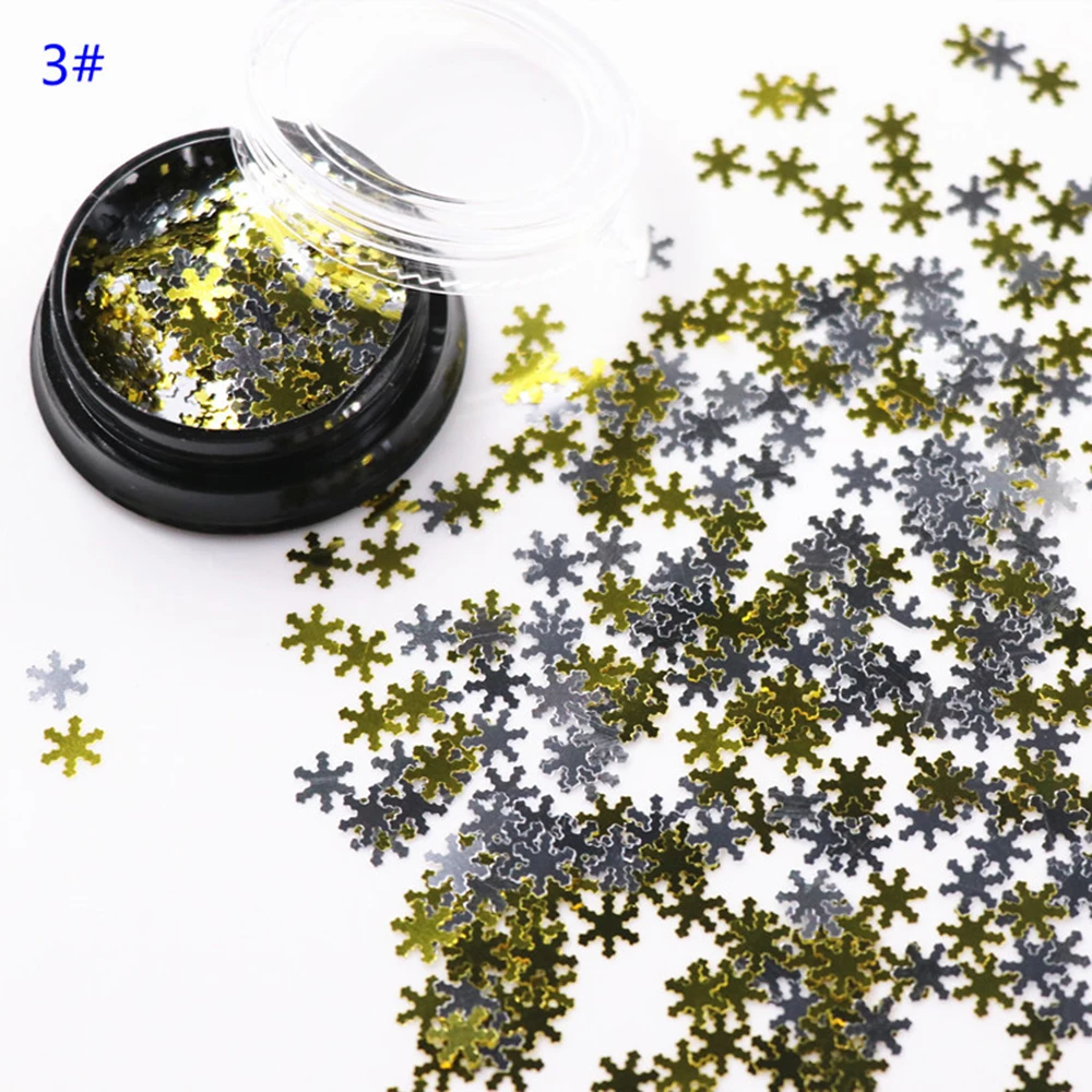 Новинка 2019 лидер продаж Рождественский маникюр симфония снежинка блестки