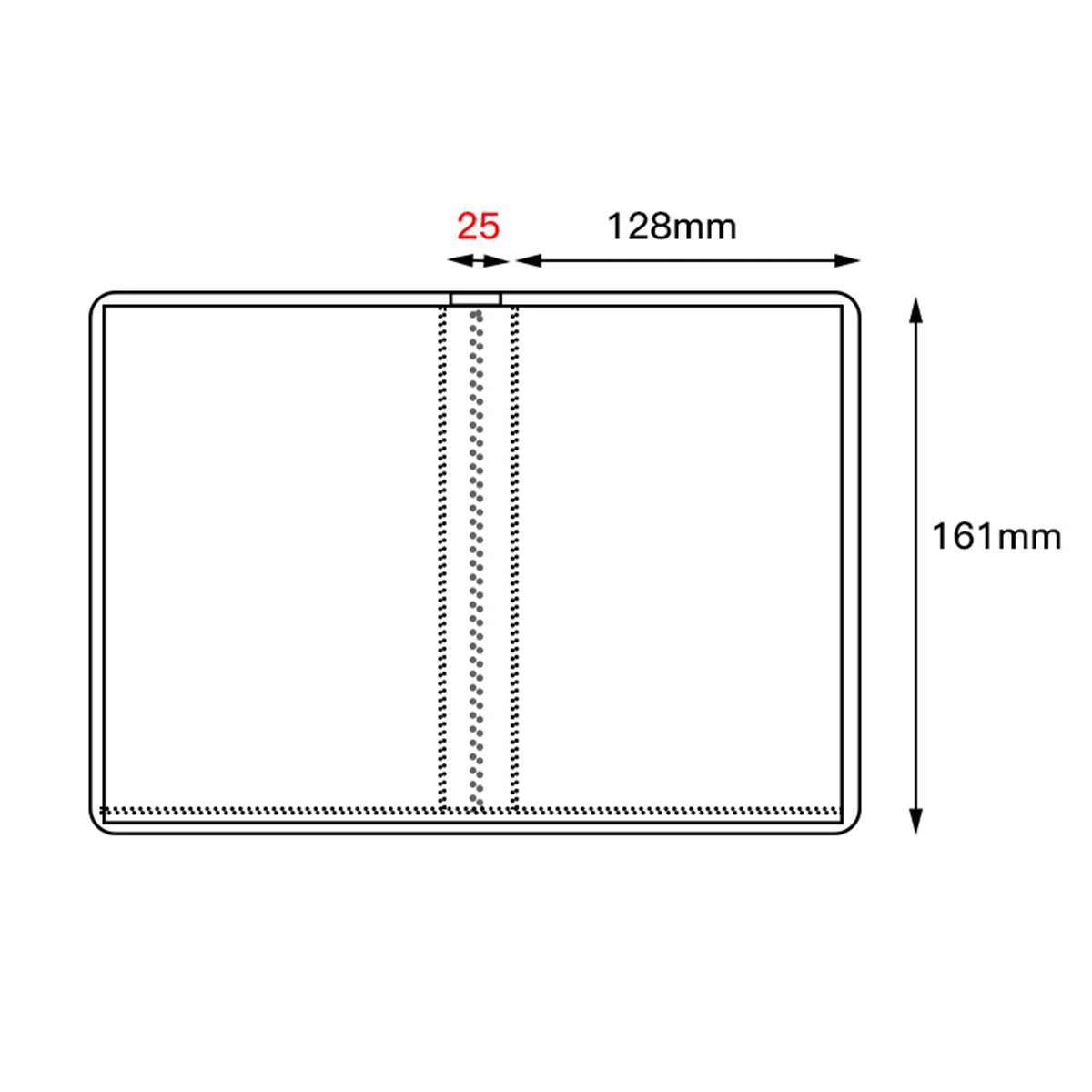 

Hand Account Insert Storage Bag 40-Page Mini A6 Information Pouch Sticker Storage Book Organizer Folder