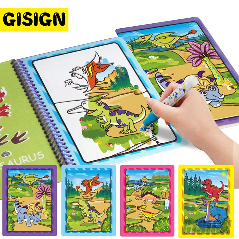 Детская волшебная ручка для рисования водой коврик раскраски набор Монтессори