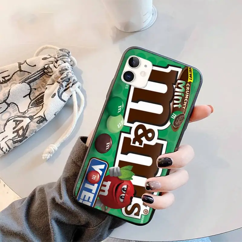 

M&M's Chocolate Nutella Bottle Phone Case for iPhone 11 12 mini pro XS MAX 8 7 6 6S Plus X 5S SE 2020 XR
