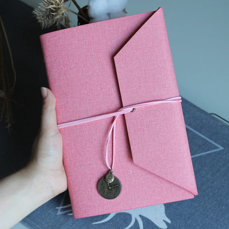

A5 Originality Three Fracture Bandage Loose-leaf Removable Hand The Books Concise Diary Cotton Pu Leather Literature Notebook