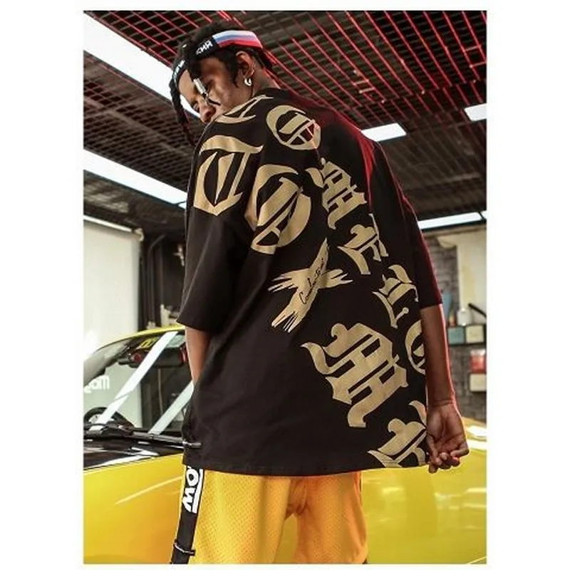 Футболка NiceMix мужская с большим надписью Повседневная модная парная рубашка