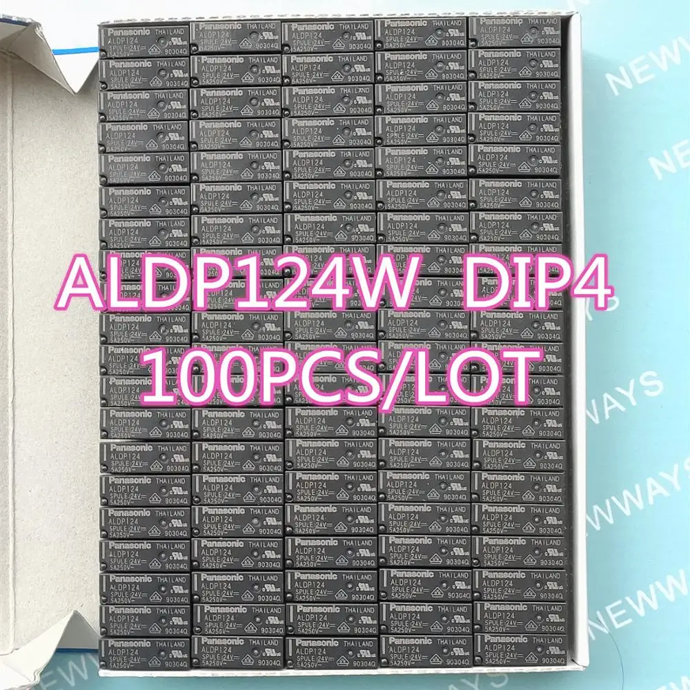 100 шт./лот реле ALDP124 ALDP124W 24V 5A 250V DIP4 и