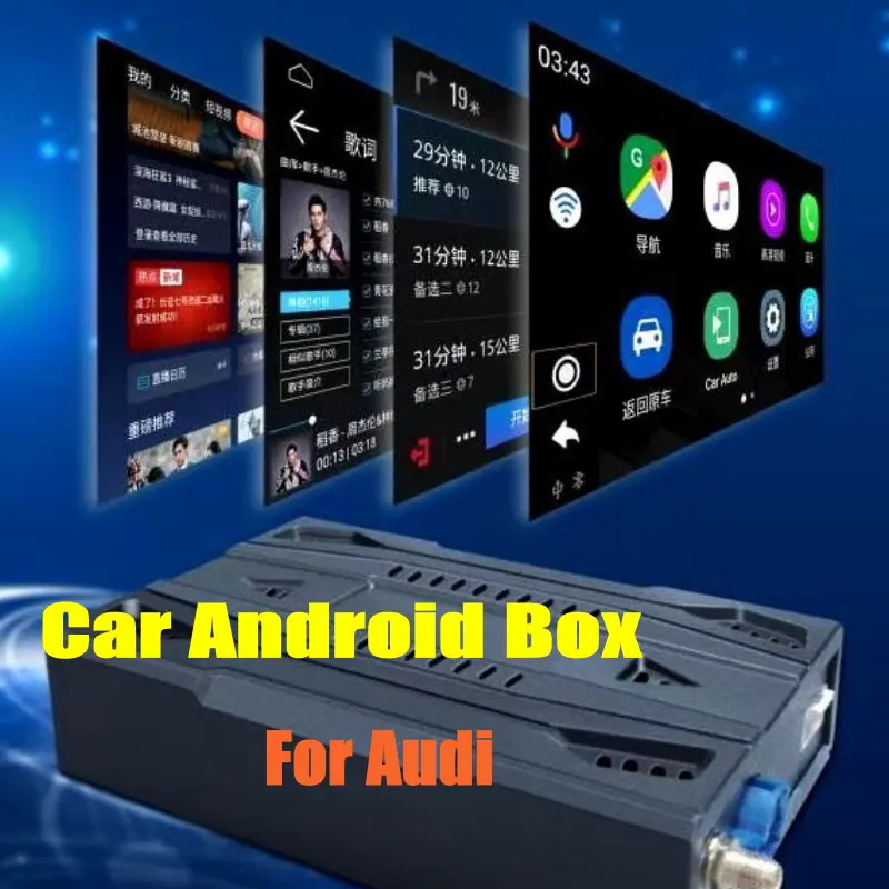 

For Audi A3/A4L/Allroad/A5/A6L/A7/A8L/Q3/Q2/Q5L/Q7//S5/S6/S7/S8/Q8/R8/TT/Q5/e-Tron Car Android System Decoder Upgrade Carplay