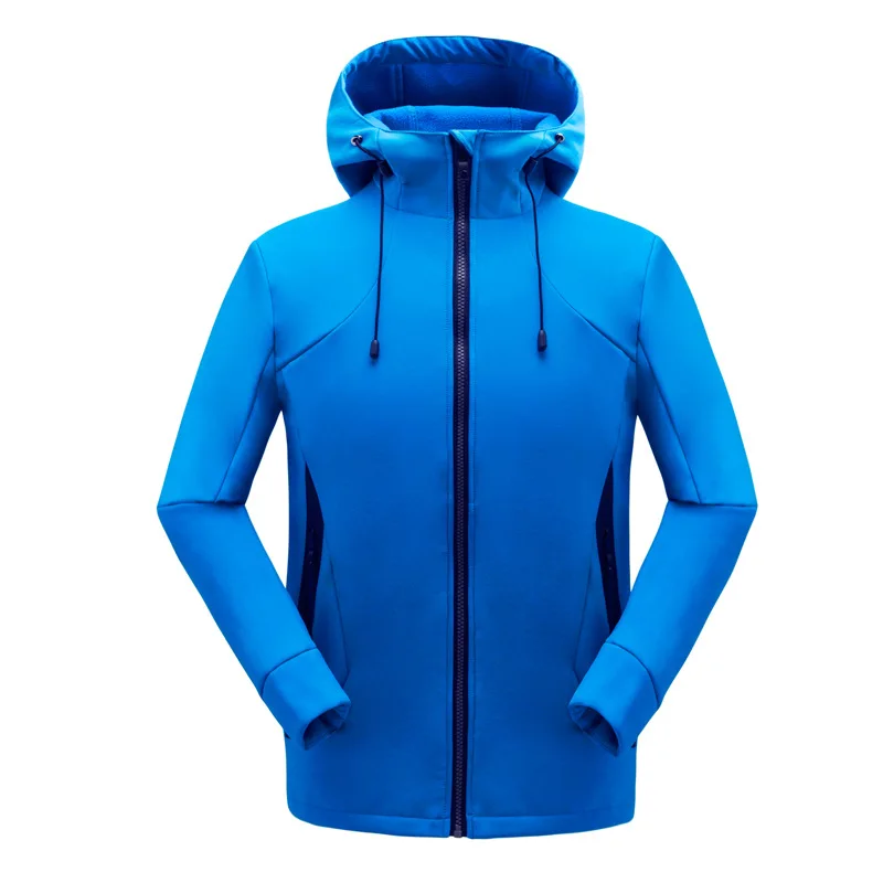 

Autumn Winter Outdoor Couple Thin Jacket Waterproof Polar Fleece Lining Hiking Suit Warm Polyester Jacket Windbreaker Women