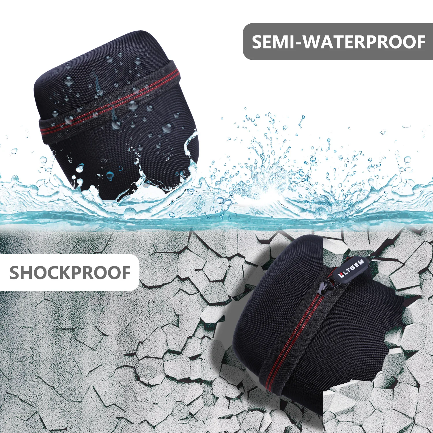 LTGEM Waterproof EVA Hard Case for Ultimate Ears WONDERBOOM Portable Bluetooth Speaker