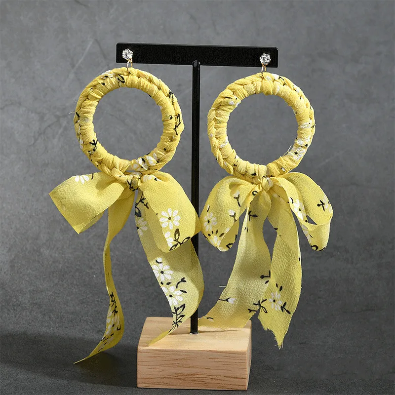 Аксессуары сделай сам корейский тканевый шифоновый галстук бабочка круг