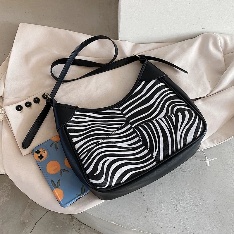 

Small bag women's autumn winter 2020 new fashion zebra cross body bag high quality atmospheric shoulder bag