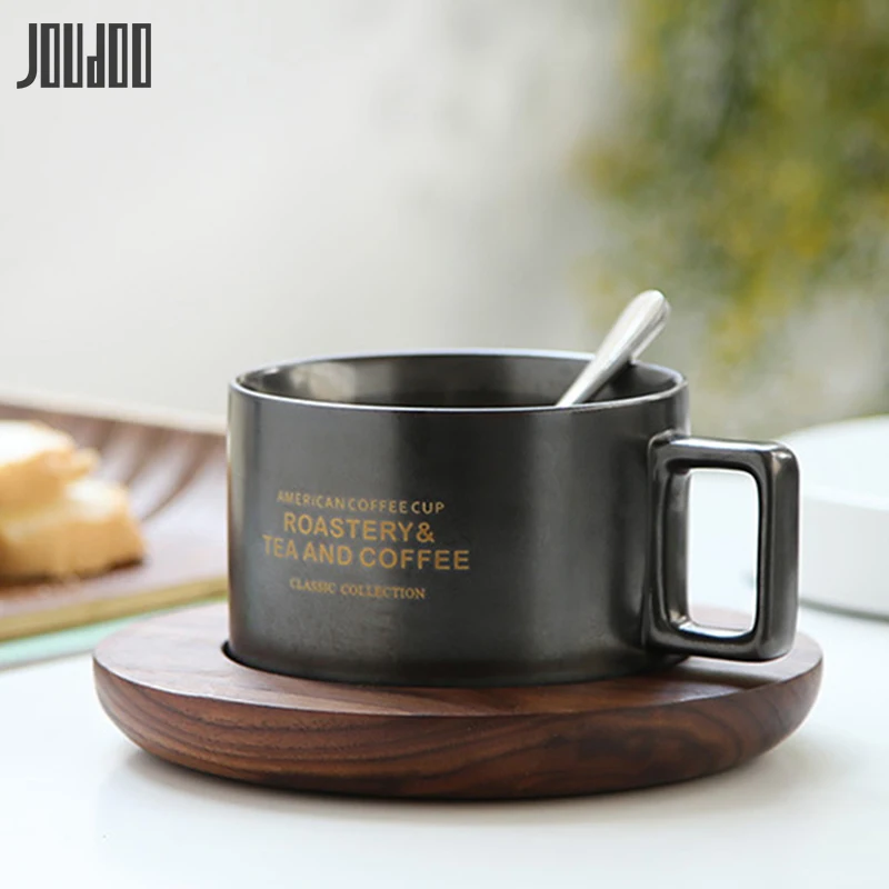 JOUDOO модная кофейня керамическая чашка для кофе блюдце костюм послеобеденная