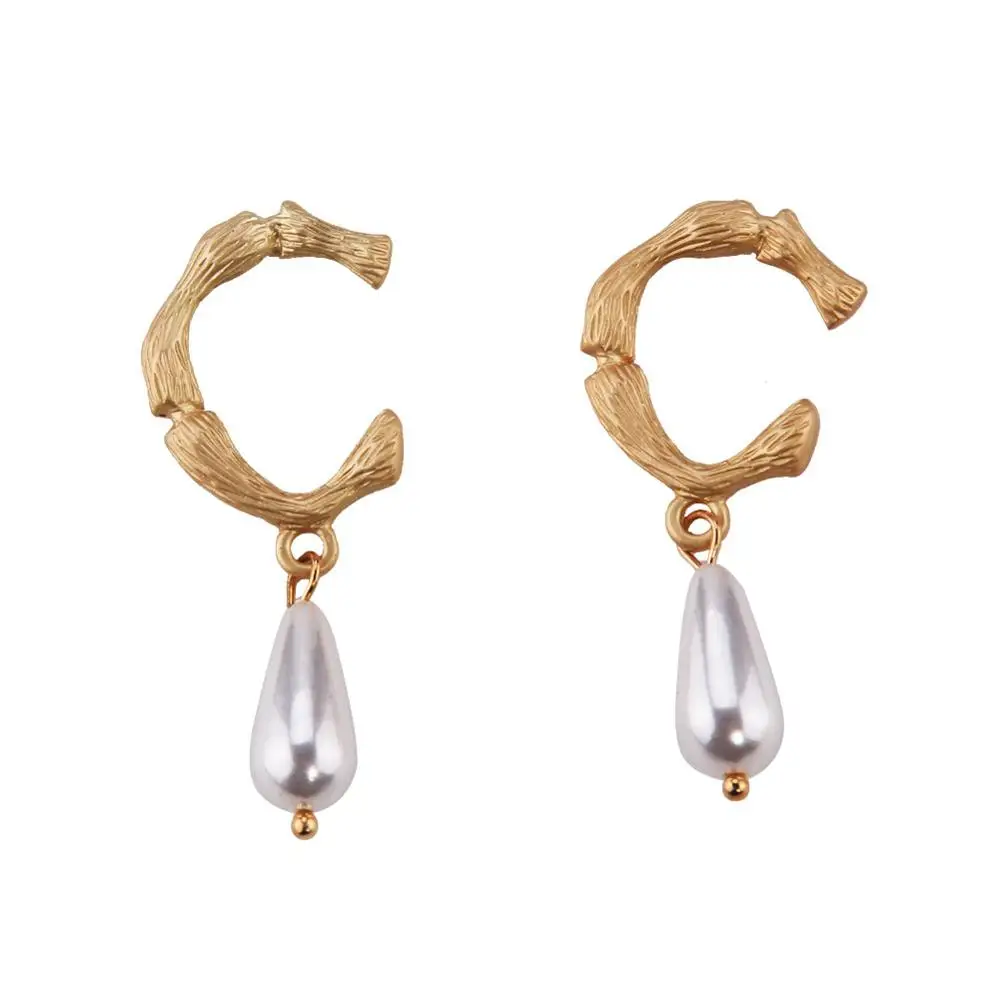 Корейский свадебный пресноводный жемчуг Висячие серьги для женщин модные