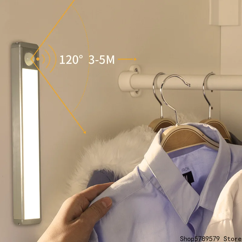 Простой белый USB светильник для зарядки индукционный человеческого тела