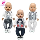 Детская кукла, одежда для мальчиков 43 см, костюм для новорожденных, детские подарки для девочек, игрушки, одежда