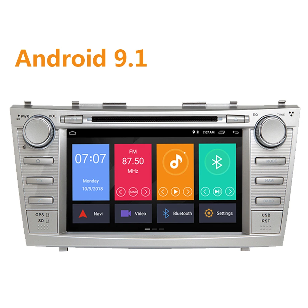Автомагнитола 8 '' 2 Din Android 9 1 DVD CD плеер Gps стерео для Toyota Camry 2006 2007 2008 2009 2011 Bluetooth SD