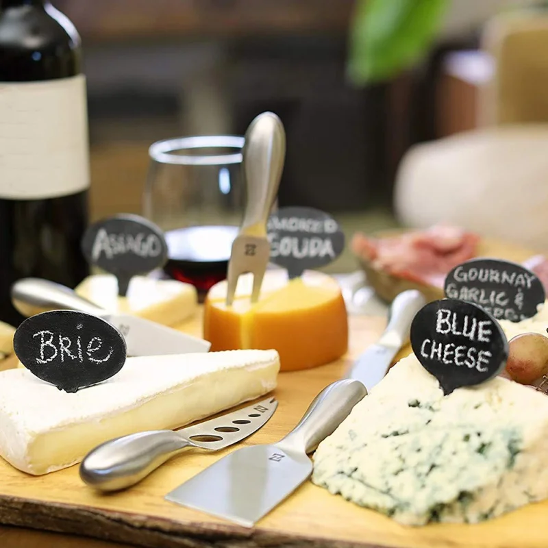 8 шт. сырные маркеры сланцы этикетки натуральный сланец для торта доски моющиеся
