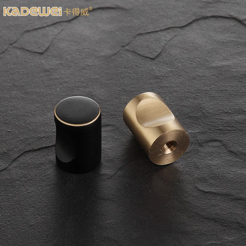 Латунное одно отверстие шкаф дверная ручка шкафчик круглый ящик для шкафа