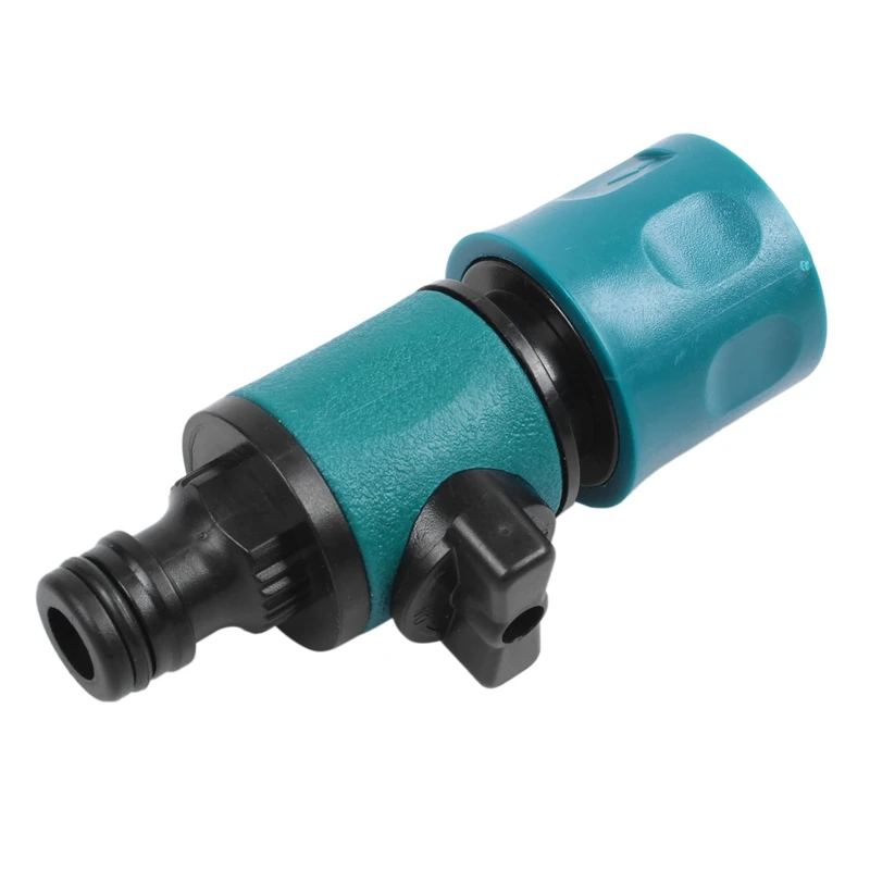 Plastic Valve with Quick Connector Agriculture Garden Watering Prolong Hose Irrigation Pipe Fittings Adapter Switch 1 Pc | Обустройство
