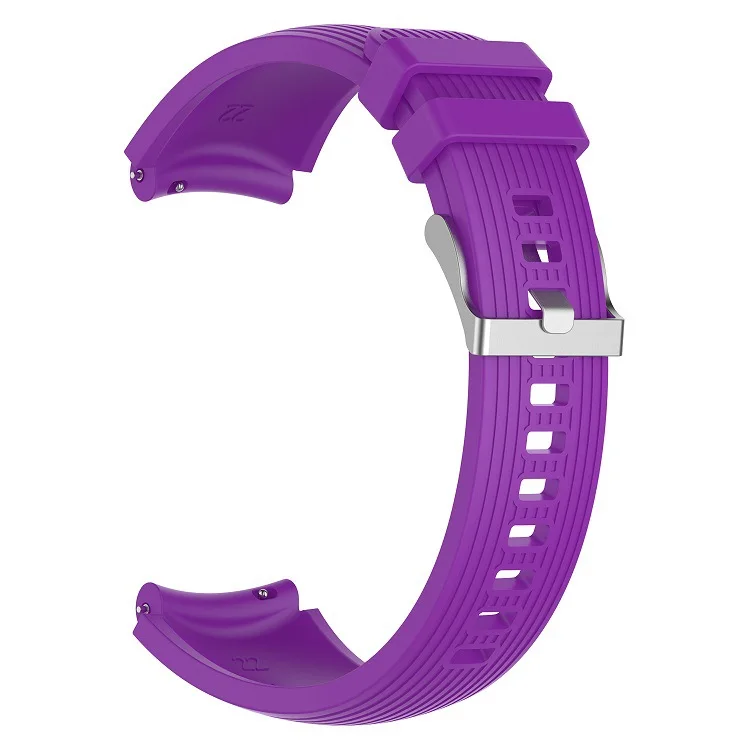 Силиконовый ремешок для LG W100 W110 W150 для Ticwatch pro сменный Браслет ремешок - Цвет: Фиолетовый