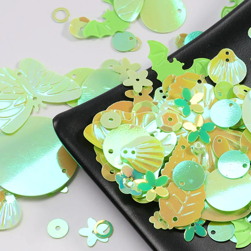 Смешанные блестки цветок круглая жемчужная раковина ручной работы сделай сам