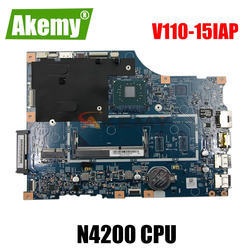 

Материнская плата для Lenovo 110-15iAP V110-15iAP, Встроенная Материнская плата 15270-1 448.08A03.0011 SR2Z5 N4200 CPU DDR3, полностью протестирована