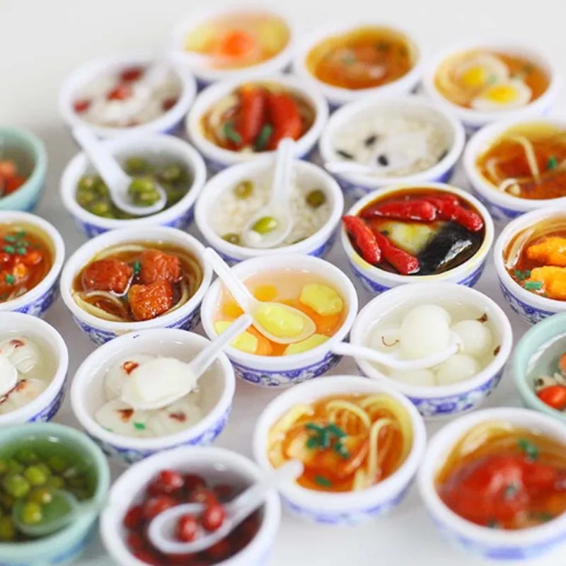 

5 шт., миниатюрные игрушечные мини-игрушки для кукольного домика, Китайская лапша 1/6