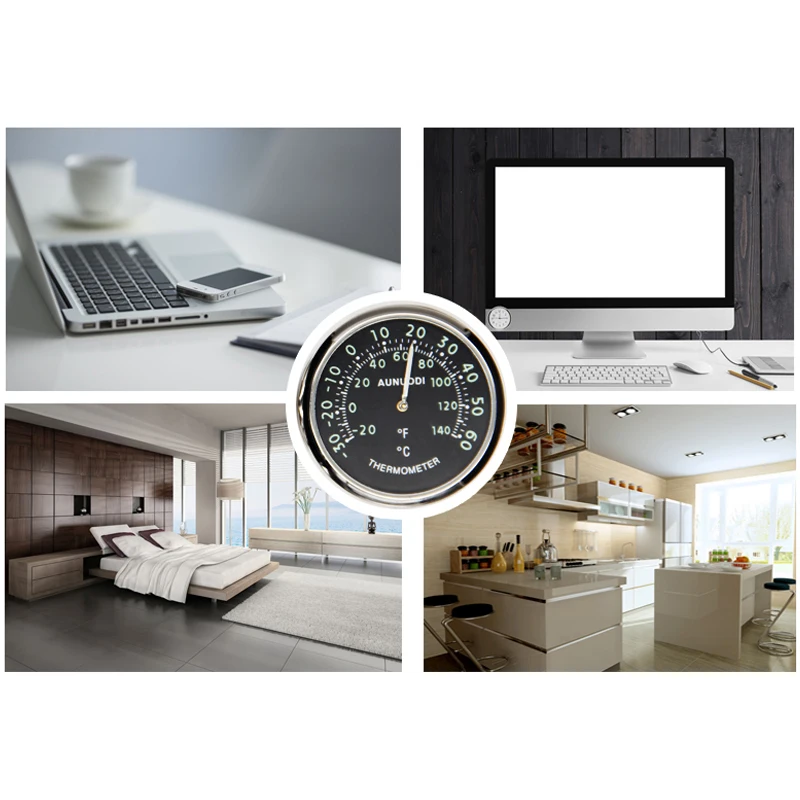 Автомобильный орнамент креативные светящиеся часы термометр модный интерьер