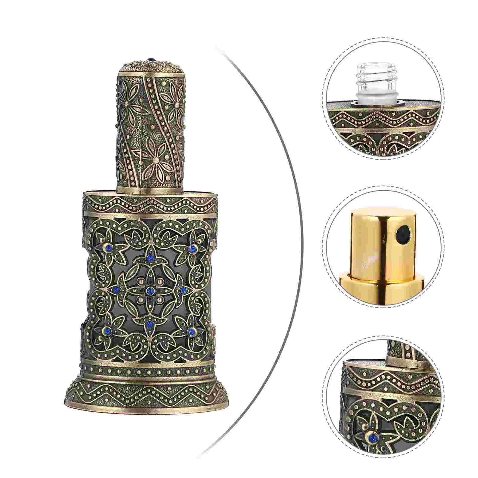 

15ml Antique Essential Oil Bottle Exquisite Perfume Cosmetic Spray Bottle