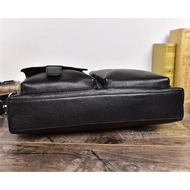 Sac à main en cuir véritable pour hommes, mallette à bandoulière pour Documents A4, sac pour ordinateur portable, à la mode, 2021