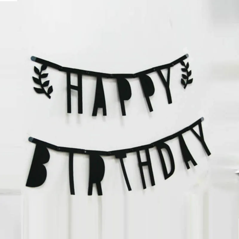 happy birthday 1 комплект первый день рождения для мальчиков и девочек вечерние поставки один баннеры украшения тянуть флаги для детского стула декорации животных тематический Декор-баннер - Цвет: happy birthday