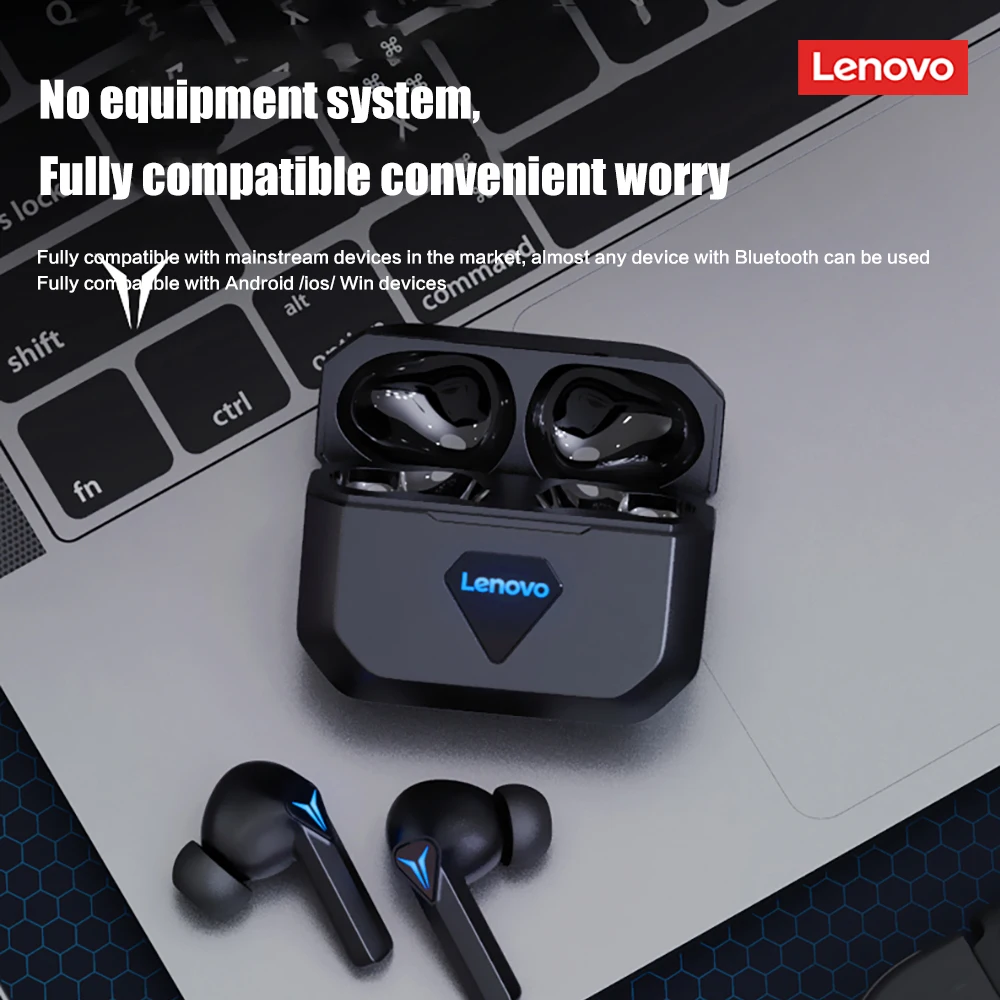Игровые наушники Lenovo GM6 TWS Bluetooth 5 0 гарнитура с зарядным боксом Беспроводные