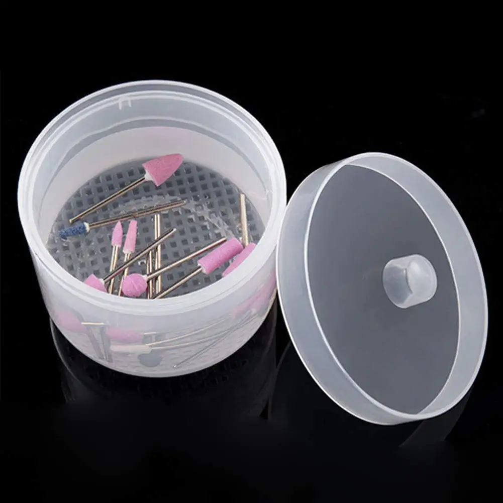 

Plastic Sterilizer Box Bowl Nail Drill Bits Clean Sterilizing Tray Pot Pedicure Manicure Storage Container for Nail Art Tools