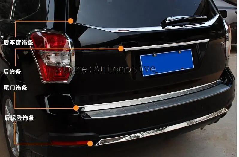 4 шт. задняя крышка окна + Задняя Крышка багажника Накладка заднего бампера для