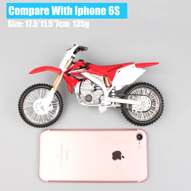 Maisto масштаб 1:12 Honda CRF450R Мотоцикл Внедорожный гоночный литая модель кроссового