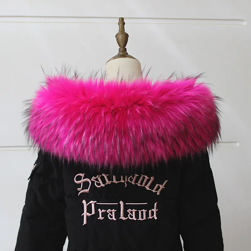 Женский воротник из натурального белого меха енота шарф 100% для пальто шаль